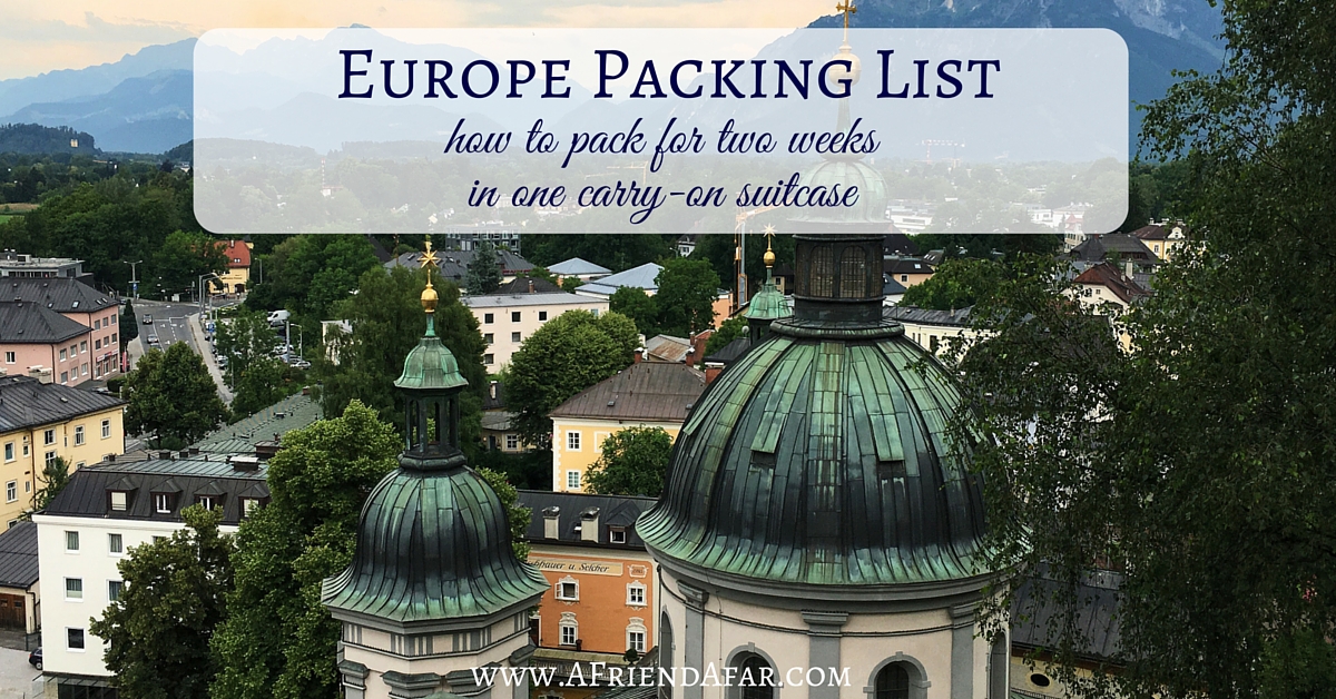 The Best Printable Europe Packing List Two Weeks In A Carry On A 